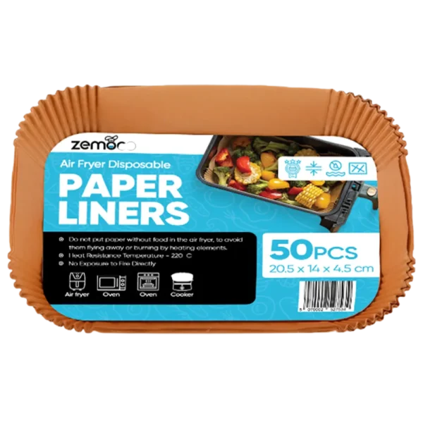 Rectangular Air-Fryer Liners with Free Brushes